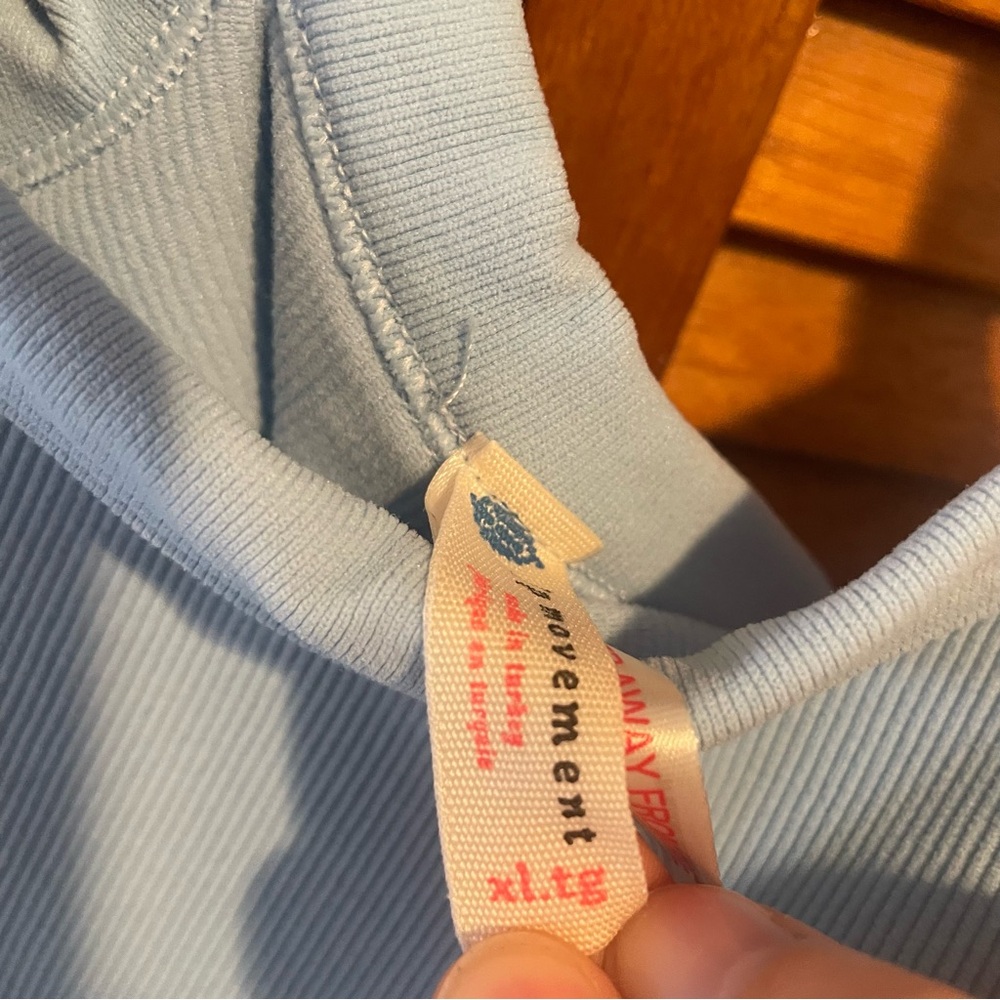 Free People Light Blue Ribbed Tank Top - Picture 8 of 9
